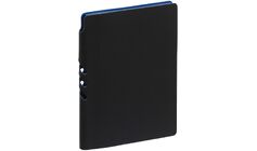 Ежедневник Flexpen Black, недатированный, черный с синим