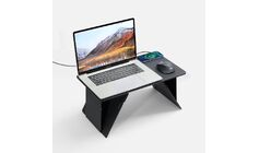 Складной стол для ноутбука с беспроводной зарядкой Kickstand Table, серый
