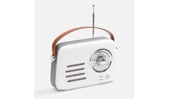 Bluetooth-колонка с радио Retronica, белая