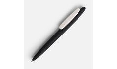 Ручка шариковая Prodir DS5 TRR-P Soft Touch, черная с белым