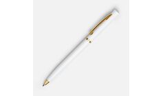 Ручка шариковая Euro Gold, белая