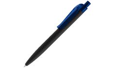 Ручка шариковая Prodir QS01 PRT-T Soft Touch, черная с синим