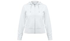 Толстовка женская Hooded Full Zip белая, размер XS