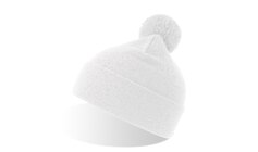 Шапка вязаная двойная Wind-S с помпоном