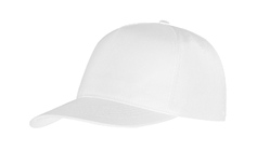 Бейсболка "Poly" 5-ти панельная, белый