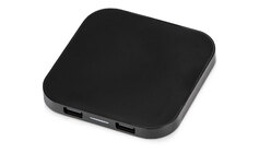 Беспроводная зарядка «Tile» с 2 USB-A, 5 Вт, черный