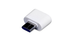 Универсальный адаптер USB Type-C папа Type-A мама, белый