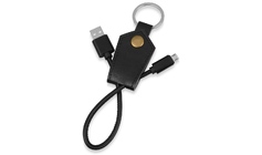 Кабель-брелок USB-MicroUSB «Pelle», черный