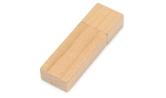 Флеш-карта USB 2.0 16 Gb «Woody» с магнитным колпачком, натуральный