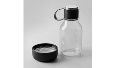 Бутылка для воды 2-в-1 «Dog Bowl Bottle» со съемной миской для питомцев, 1500 мл, черный
