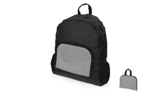 Рюкзак складной Reflector со светоотражающим карманом, темно-серый/серебристый