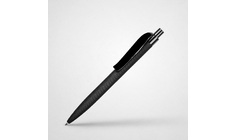 Ручка шариковая QS 03 PRP с рисунком "протектор шины" софт-тач PRP