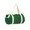 Хлопковая сумка Barrel Duffel, зеленый/бежевый