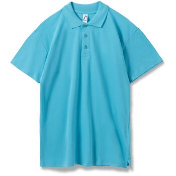 Рубашка поло мужская Summer 170 бирюзовая, размер L