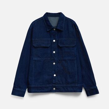 Куртка джинсовая O2, темно-синяя, размер 3XL/4XL