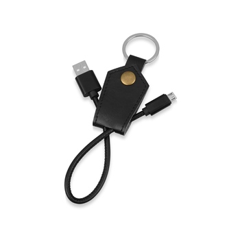 Кабель-брелок USB-MicroUSB «Pelle», черный